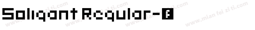 Soligant Regular字体转换